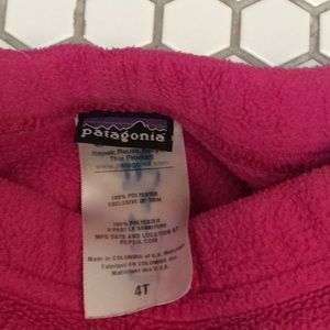 Patagonia pink 4T sweatpants